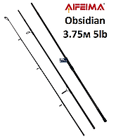 Сподовое удилище Feima Obsidian Spod 3.75м 5lb (Carbon IM8, кольцо 50мм) карповое штекерное, 3 секции