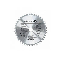 Диск пильный зубчатый по дереву HOEGERT 255 HT6D789 SKU_550