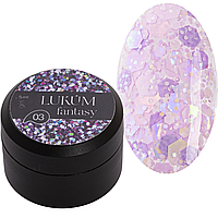 Lukum Fantasy Gel №3 - голографический гель, 5 мл