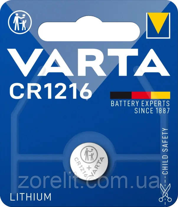 Батарейка Varta CR1216 Lithium1шт