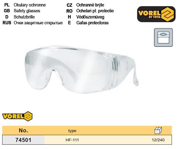 Окуляри захисні Польща окуляри HF-111 VOREL-74501