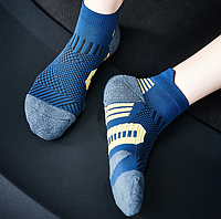 Спортивные носки для бега и другой физической активности 5 пар синие 37-44р