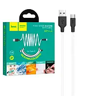 USB кабель Hoco X21 Plus Silicone Type-C 2m, Білий
