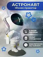 Лазерный ночник проектор звездного неба Астронавт с пультом. Космонавт Astronaut галактики 8 режимов LS_97