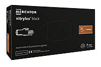 Перчатки нитриловые Mercator Medical Nitrylex Black XL Черные 100 шт (00-00000065)