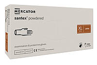 Перчатки латексные Mercator Medical Santex Powdered XL Кремовые 100 шт (00-00000050)