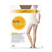 Панчохи ультратонкі OMSA Sun Light 8 autoreggente 3, beige naturel (телісний)