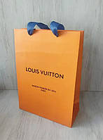 Подарунковий пакет Louis Vuitton помаранчевий Отличное качество