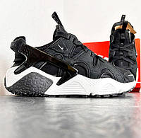 Мужские кроссовки Nike Air Huarache Craft Black White . черно белые. Демисезонные