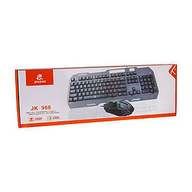 Ігрова клавіатура з підсвіткою та оптична мишка JEQANG JK-968, геймерський набір