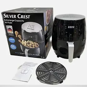 Аерофритюрниця електрична безоливна на 6 л Silver Crest S-18 на 2400 Вт