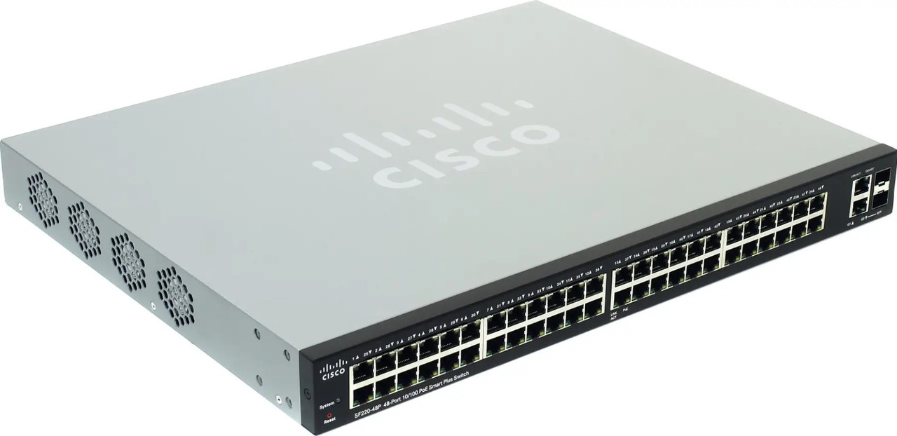 Комутатор Cisco SF220-48P-K9-EU Smart Fast Ethernet PoE