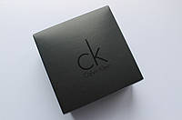 Ремень мужской кожаный с черной пряжкой Calvin Klein черный Отличное качество