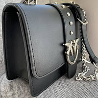 Жіноча сумка Pinko Classic Love Bag Icon Simply black/silver Отличное качество