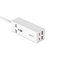 Мережевий Зарядний Пристрій LDNIO SC1418 Power Strip PD/QC 65W,