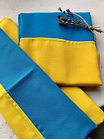 Державний прапор України розмір 90*60см блакитно-жовтий габардин карман для держака