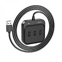 Хаб USB Hoco HB31 Easy 4-in-1 converter(USB to USB2.0*4)(L=1.2M),