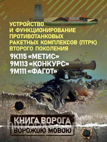 Пристрій і функціонування протитанкових ракетних комплексів (ПТРК) другого покоління: 9К115 "Метис", 9М113 "Конкурс", 9М111 "Фагот