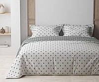 Комплект постельного белья из ранфорса, семейный комплект ТЕП "Happy Sleep Grey Dots, 50x70