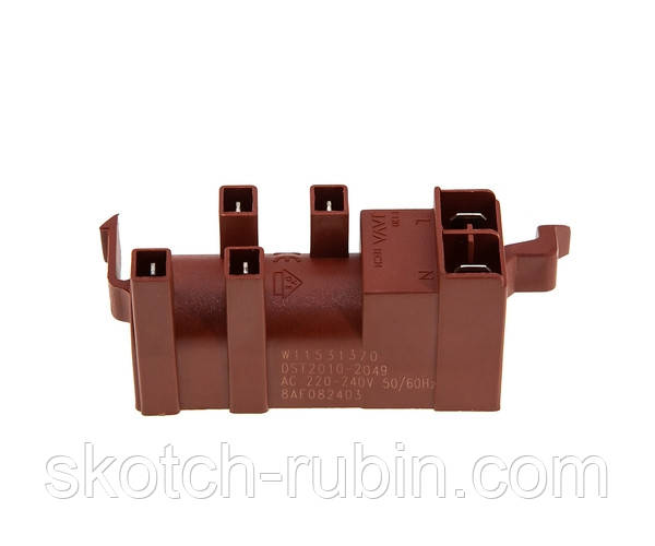 Блок підпалу генератор іскри для газової плити Indesit Javatech 2 входи 4 виходи C00848147, фото 1