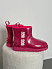 Зимові Жіночі Черевики UGG Classic Clear Mini Crimson Pink / УГГ Класик Клір Міні Кримсон Рожеві, фото 7