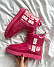 Зимові Жіночі Черевики UGG Classic Clear Mini Crimson Pink / УГГ Класик Клір Міні Кримсон Рожеві, фото 9
