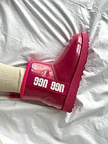 Зимові Жіночі Черевики UGG Classic Clear Mini Crimson Pink / УГГ Класик Клір Міні Кримсон Рожеві, фото 3