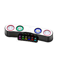 Портативна колонка XO F36 Bluetooth Speaker, FM-приймач, RGB підсвітка, 2400 mAh