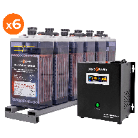 SM Комплект резервного питания для предприятий LP (LogicPower) ИБП + OPzS батарея (UPS W800 + АКБ OPzS 3860W)