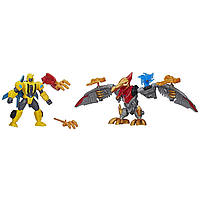 Розбірні фігурки трансформерів Бамблбі та Стрейф - Bumblebee & Strafe, Transformers Hero Mashers, Hasbro