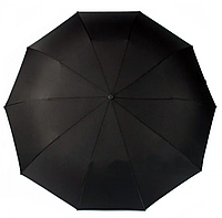 Мужской зонт Zest 10 спиц ручка-крюк 43620W черный Отличное качество
