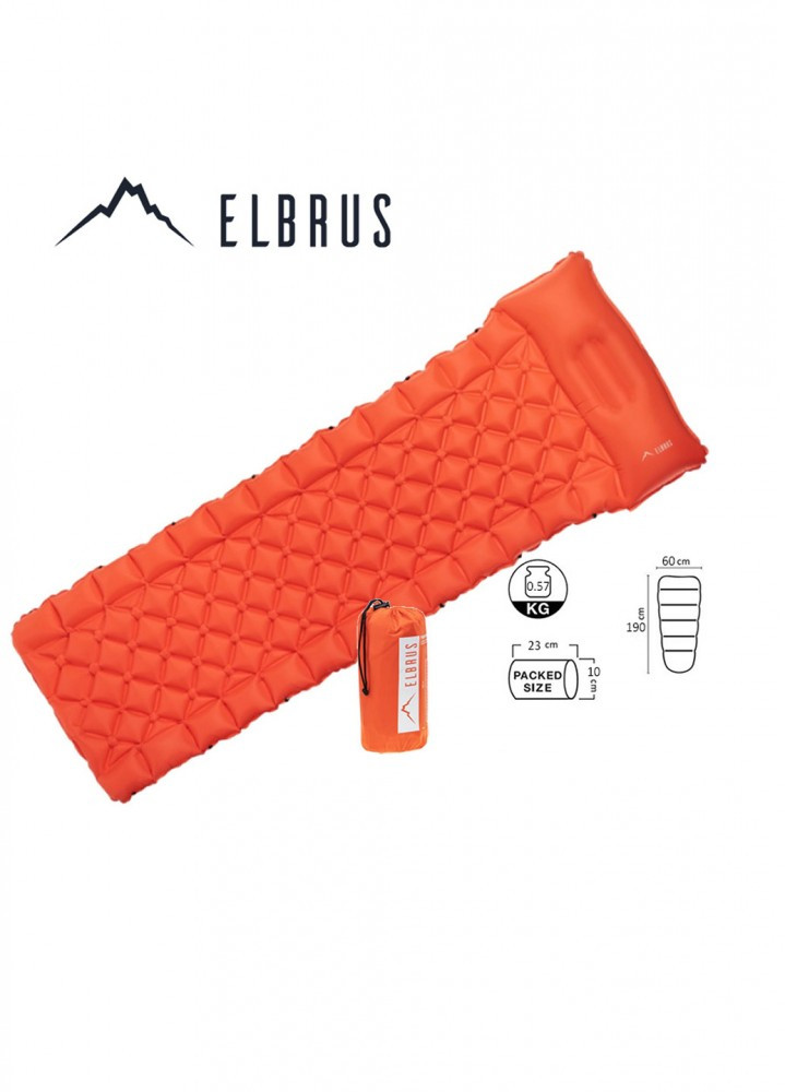 Надувний килимок Elbrus Aries 190x60 Оранжевий El-aries190-orange - фото 1 - id-p2079579961