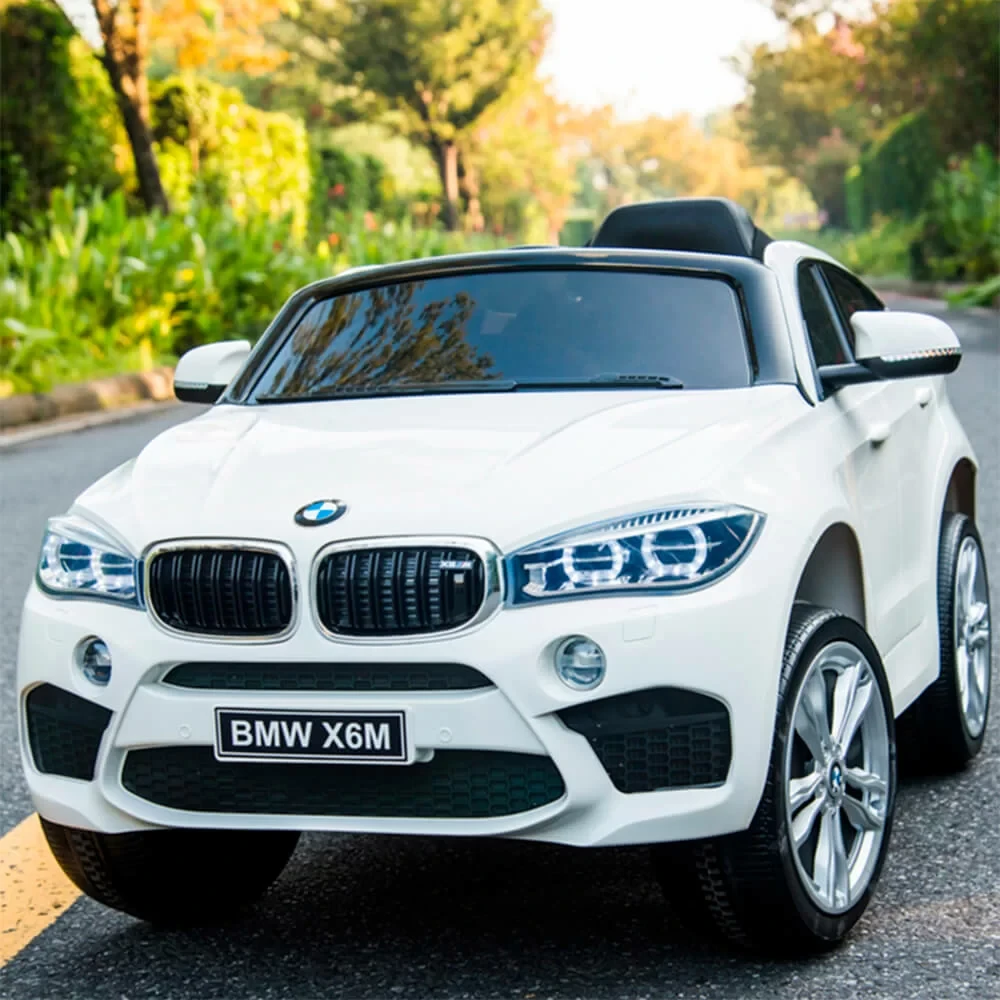 Дитячий електромобіль на акумуляторі BMW X6 JJ2199 з пультом радіокерування для дітей 3-8 років білий