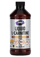 L-Карнітін Рідкий з Цитрусовим Смаком, L-Carnitine, Now Foods, 1000 мг, 473 мл