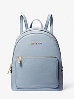 Женский рюкзак MICHAEL KORS Adina Medium Pebbled Leather Backpack Pale blue ( голубой) ОРИГИНАЛ