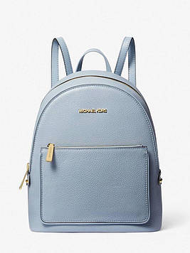 Жіночий рюкзак  MICHAEL KORS Adina Medium Pebbled Leather Backpack Pale blue (блакитний) ОРИГІНАЛ