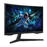 Монітор Samsung 27" Odyssey G5 S27CG550 Black (LS27CG550EIXUA) VA Black Curved 165Hz, фото 2