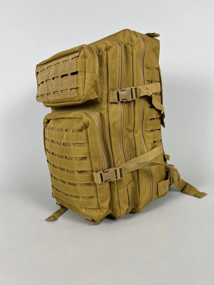 Штурмовий тактичний рюкзак для військових на 50л койот А416 - фото 2 - id-p2079580015