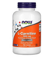 L-Карнітин, L-Carnitine, Now Foods, 1000 мг, 100 таблеток