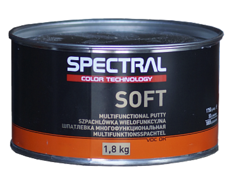 Автомобильная мультифункциональная полиэфирная шпатлевка Spectral Soft 1.8кг (Спектрал Софт) - фото 2 - id-p376225306