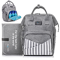 SM Сумка-рюкзак для мамы Zupo Crafts + компактный пеленальный матрасик
