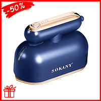 Дорожный утюг SOKANY SK-3064 1000Вт для сухой и влажной глажки, Мощный компактный паровый мини утюг для одежды