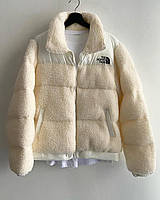 Мужской пуховик белый на зиму курточка для мужчины TFpl - beige Seli Чоловічий пуховик білий на зиму курточка