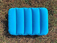 Надувна туристична похідна подушка для голови та шиї Компактна надувна подушка блакитний