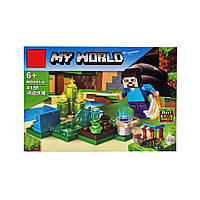 Конструктор детский Minecraft MG691 с фигуркой героя (Вид 4) Seli Конструктор дитячий Minecraft MG691 із