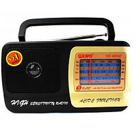 SM Радиоприемник KIPO KB-408, FM радио, AUX, корпус пластмасс, Black, BOX