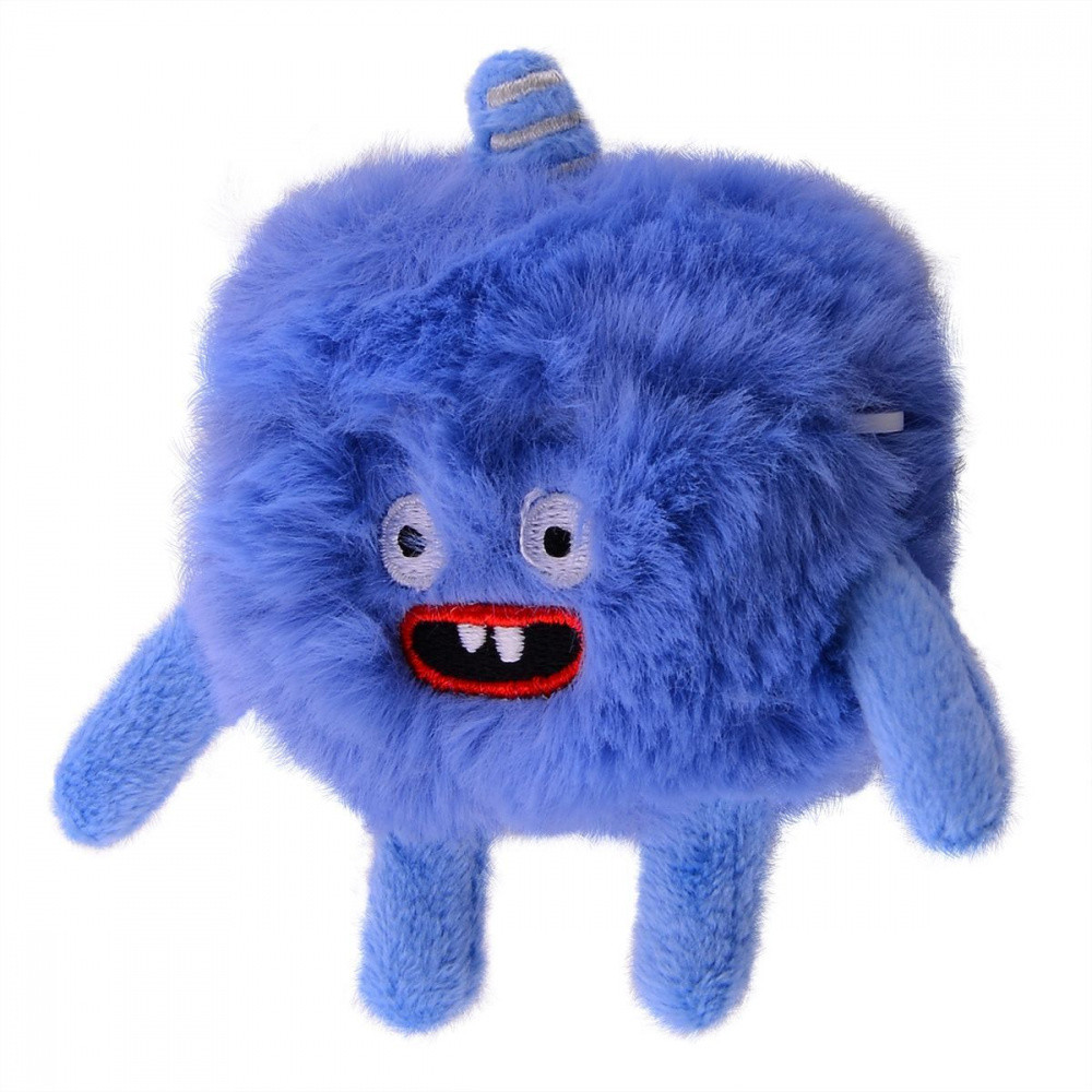 Хутровий чохол для навушників AirPods Pro 2 Fluffy Monster Case blue