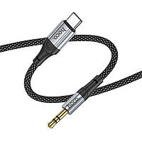 SM AUX кабель Hoco UPA26 Type-C to Jack 3.5 1m черный