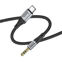 SM  SM AUX кабель Hoco UPA26 Type-C to Jack 3.5 1m черный