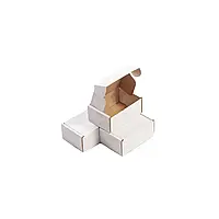 Картонная коробка самосборная 120х100х60 мм. Белая. (100 шт. / упаковка)